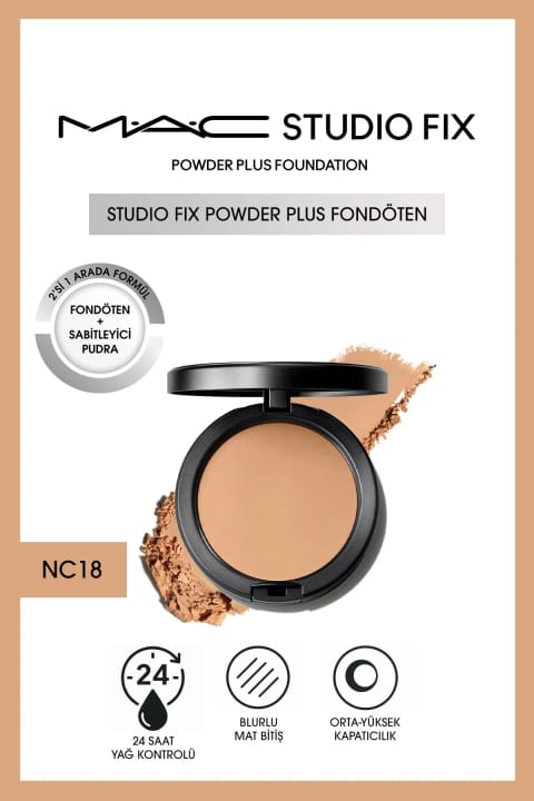 فونداسیون پودری M.A.C Studio Fix Powder Plus - NC18