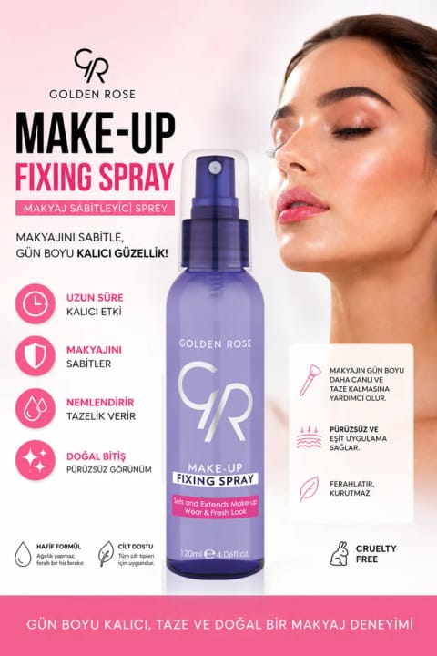 Golden Rose اسپری تثبیت کننده آرایش ۱۲۰ میلی‌لیتر