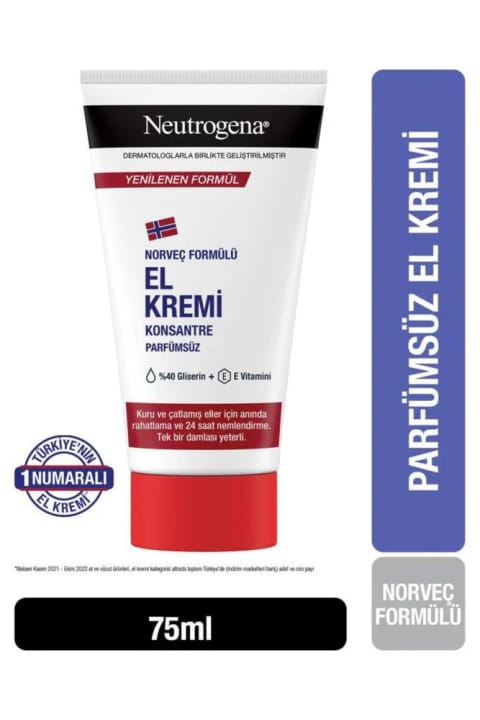 Neutrogena کرم دست فرمول نروژ بدون عطر 75 میلیلیتر
