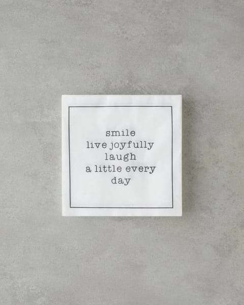 دستمال کاغذی ۲۰ عددی Joyfully ۳۳×۳۳ سانتی‌متر سیاه - سفید