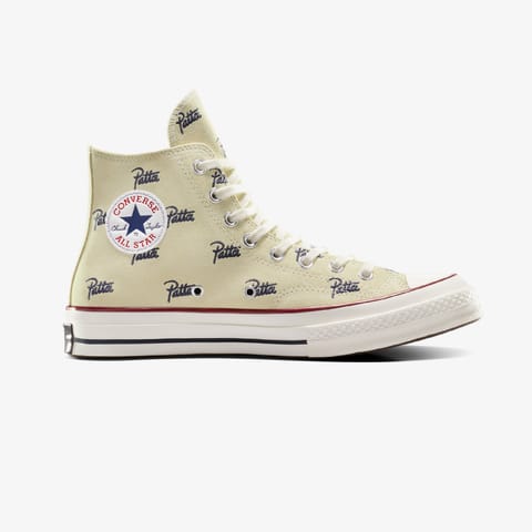 کفش اسنیکرز یقهدار کرم Converse X Patta Chuck 70 یونیسکس