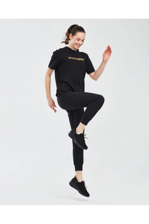 SKECHERS زنانه شلوار جoggere میکرو کال دیلی جوگر سایز زنانه مشکی ساق‌پوش S211078-001