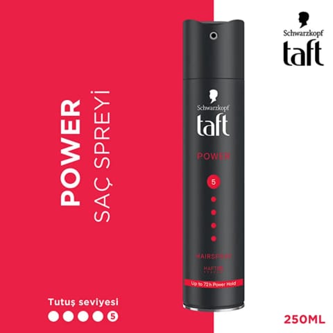 Taft Power کافئین اسپری مو ۲۵۰ میلی‌لیتر