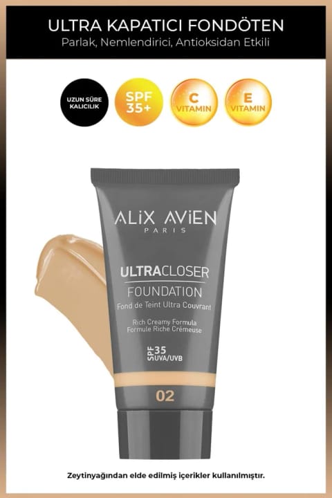 Alix Avien کرم پودر مرطوبکننده فوق پوشاننده SPF35+