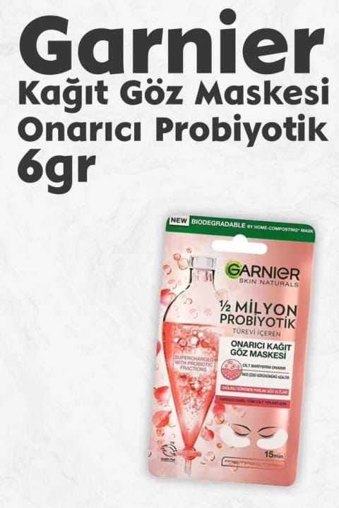 ماسک ورقهای چشم گارنیه ترمیمکننده پروبیوتیک ۶ گرم