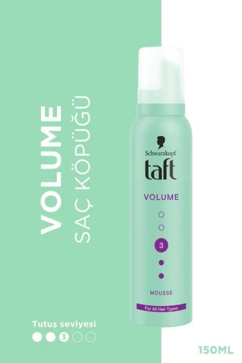 Taft True Volume فوم مو 150ml - حجم فوق العاده