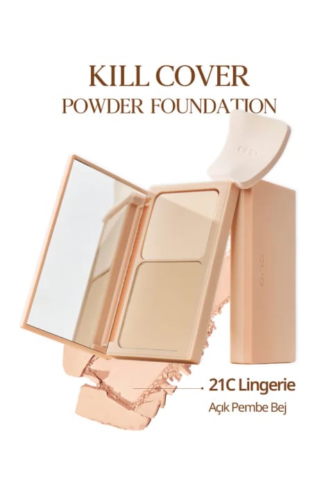پودر فونداسیون CLIO Kill Cover با بافت سبک و پایانی مات — 21c Lingerie