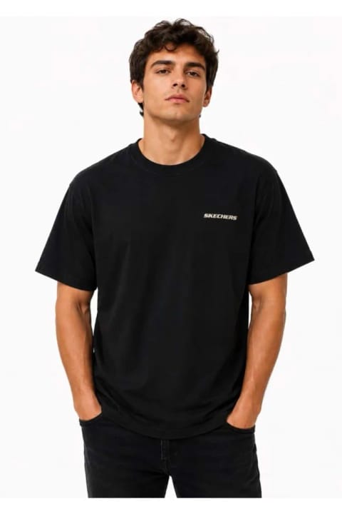 تیشرت مردانه SKECHERS M Oversize Essential Crewneck Heavy مدل S2620191 مشکی