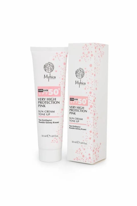 Myhica 50+ SPF Tone Equalizing Pink Face Sunscreen 50 Ml