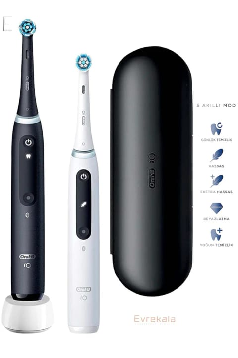 Oral-B Evrekala Shop Io5 Duo حرفهای مسواک برقی سری جدید ۲ عددی شارژی