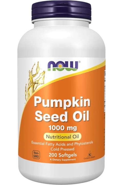 روغن تخم کدو Now Foods، 1,000 میلی‌گرم، 200 سافت‌جل آمریکایی