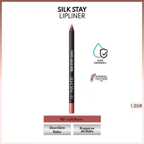 Note Silk Stay Lipliner (مداد لب ابریشمی ضدآب) 03 Soft Bloom