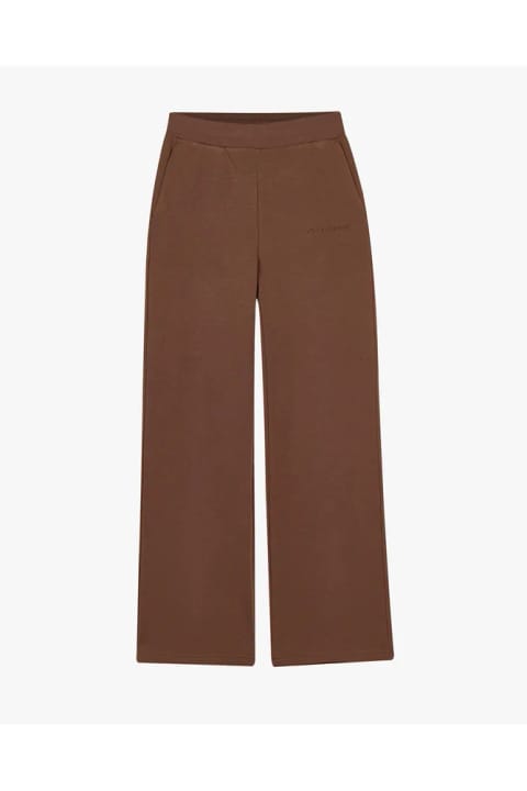 SKECHERS شلوار گرمکن زنانه Essential Wide Leg قهوهای