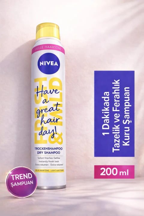 NIVEA شامپوی خشک مخصوص موهای روشن ۲۰۰ میلیلیتر