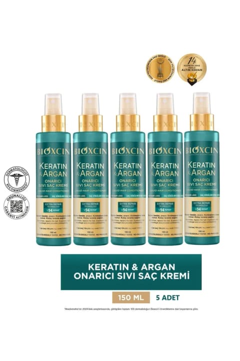 Bioxcin Keratin Argan ترمیمکننده مایع مو