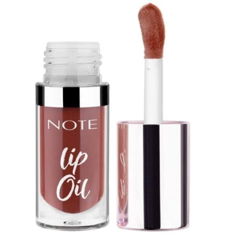 Note Lip Oil مرطوب‌کننده و براق‌کننده روغن مراقبت از لب 60 Mocha Kiss قهوه‌ای