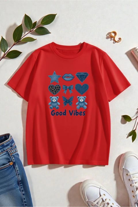 تیشرت طرح Good Vibes یونیسکس uyguntarz