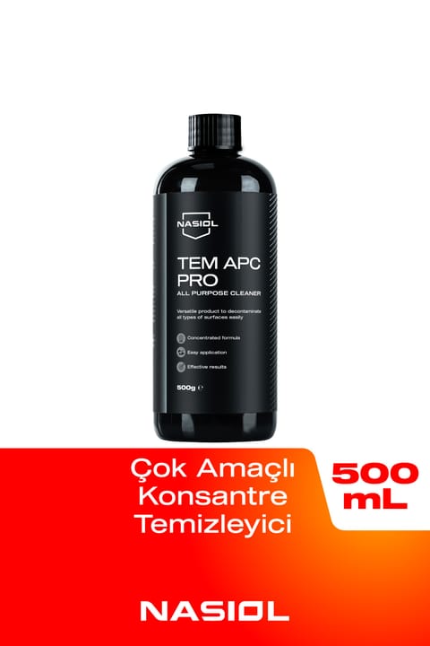 Nasiol Tem APC Pro پاک‌کننده کنسانتره چندمنظوره داخل خودرو - 500 گرم - صندلی و اثاثیه