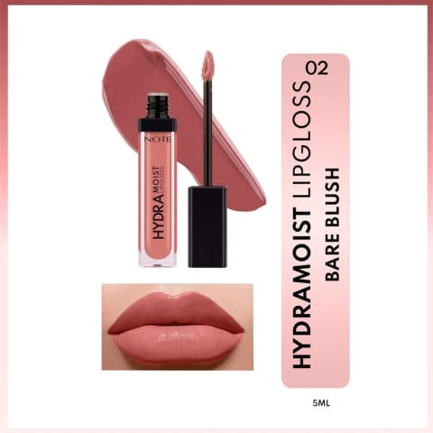 Note Hydramoist Lipgloss 02 Bare Blush