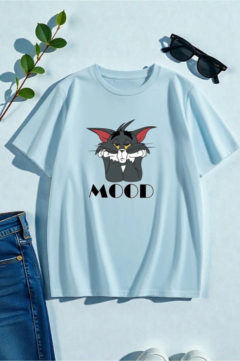 تیشرت اورسایز چاپ Mood یونیسکس uyguntarz