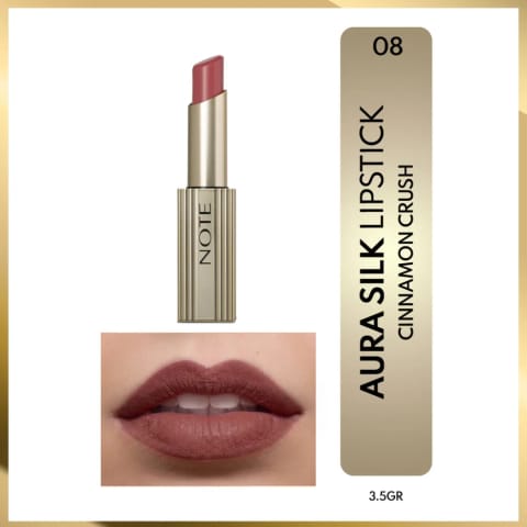 رژ لب ابریشمی Note Aura Silk 08 Cinnamon Crush