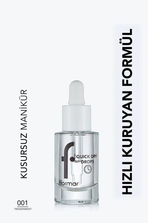 Flormar Quick Dry Drops روغن مراقبتی پس از لاک با اثر خشککن سریع