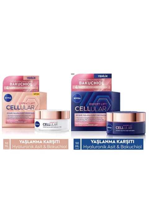 NIVEA Cellular Bakuchiol Expert Lift کرم شب و روز ضد پیری پیشرفته