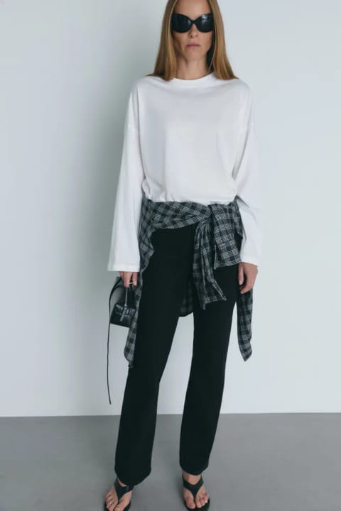 جین راسته Effortless مشکی