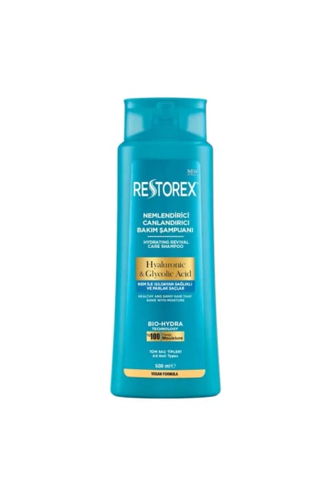 شامپوی مرطوبکننده و احیاکننده Restorex با Hyaluronic & Glycolic Acid 50...
