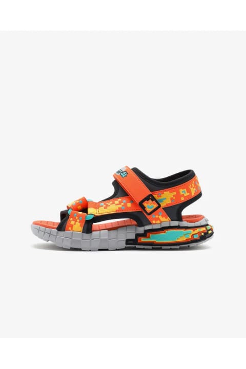 SKECHERS MEGASPLASH 4K صندل نارنجی پسرانه بزرگ 402161L ORBK