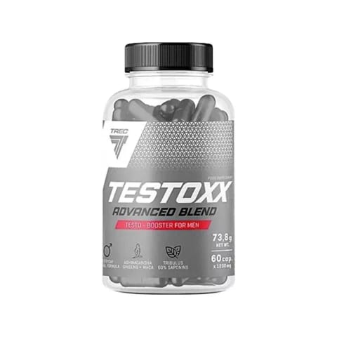 بوستر تستوسترون Trec Nutrition Testox حاوی Fenugreek و DAA و Tribulus و Maca و Ginseng - ۶۰ کپسول