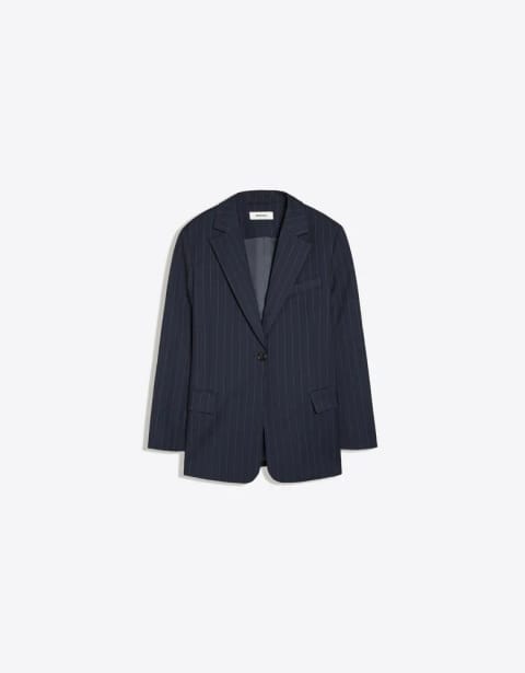 Bershka کت بلیزر فیت با دکمه پشت
