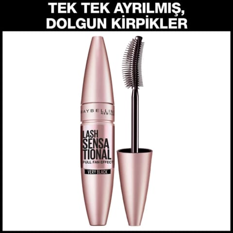 میبلین نیویورک ماسکارا Lash Sensational با افکت بادبزنی مشکی