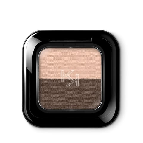 سایه چشم - Bright Duo Eyeshadow - 02 Warm Beige / Dark Brown