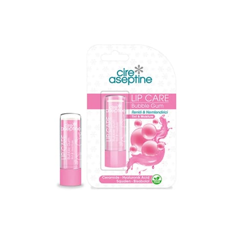 Cire Aseptine آدامس بابل گام کرم مرطوب‌کننده رنگی مراقبت از لب