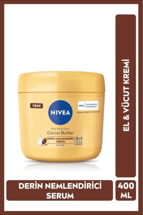 NIVEA کرم دست و بدن کره کاکائو ۴۰۰ میلیلیتر