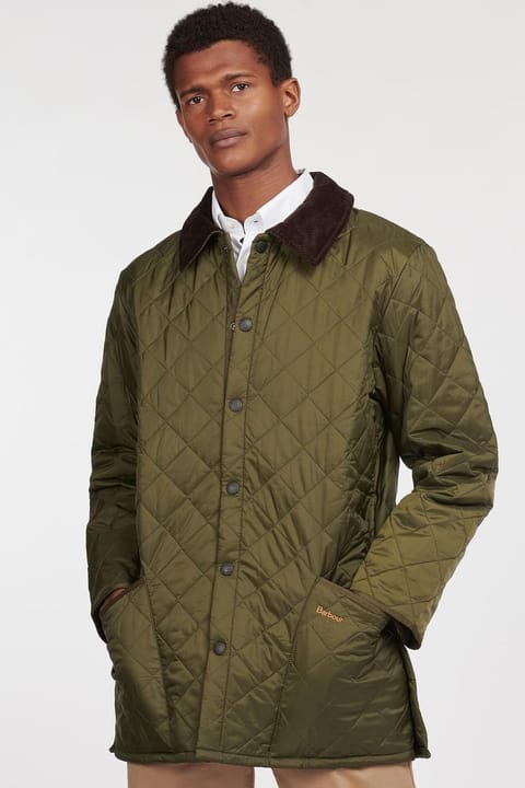 کاپشن کاپیتونه Barbour Liddesdale® فیت رگولار رنگ زیتونی OL91