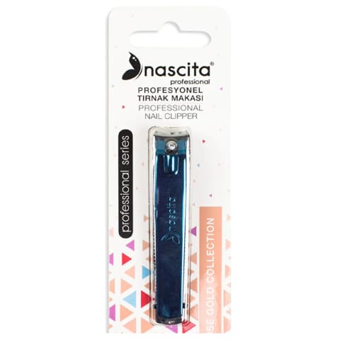 Nascita قیچی ناخن حرفهای بزرگ آبی ۱۸