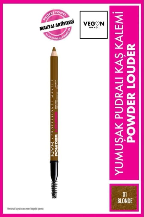 NYX Professional Makeup Powder Louder پودری مداد ابرو - 01 بلوند