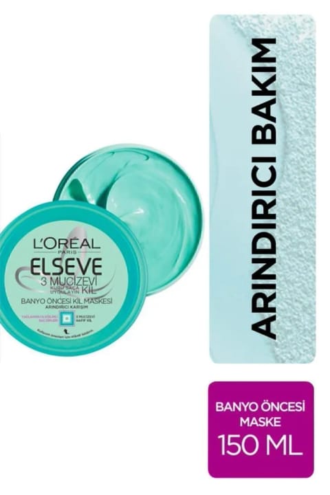 ماسک مو Elseve 3 Mucizevi Kil 150 میلیلیتر