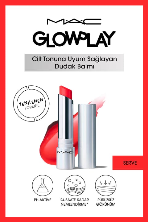 بالم لب مرطوبکننده Glow Play M.A.C - Serve