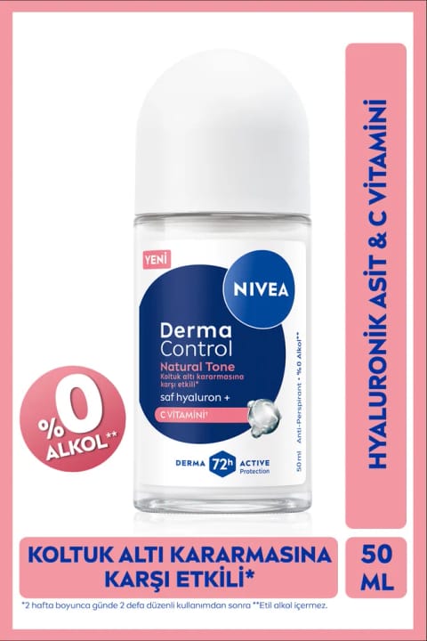 NIVEA رول‌آن دئودورانت زنانه Derma Control Natural Tone 50ml
