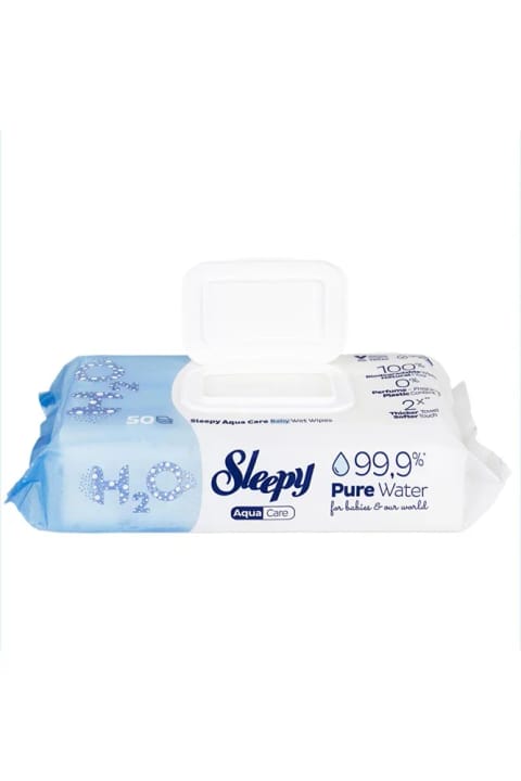 دستمال مرطوب Sleepy Aqua Care بسته 50 عددی