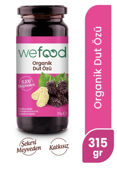 عصاره ارگانیک توت Wefood 315 گرم (پرس سرد)