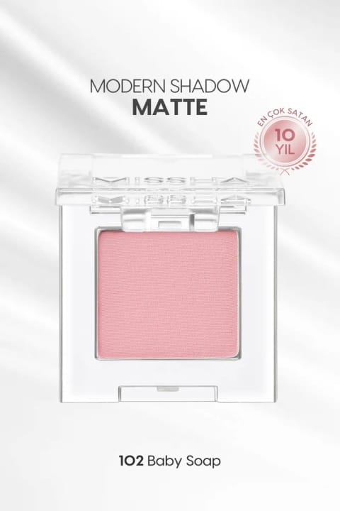 Missha سایه چشم تکی مات با بافت نرم و بدون پودرپاشی Modern Shadow Matt — 102 Baby Soap