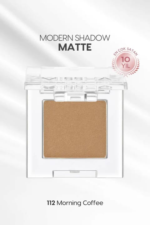 Missha سایه چشم تکی مات با بافت نرم و بدون پودرپاشی Modern Shadow Matt — 112 Morning Coffee