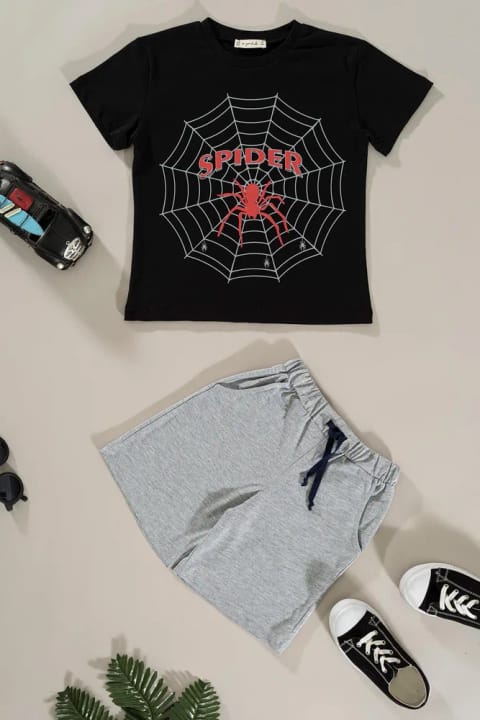 ست بالا تنه و پایین Spider چاپی