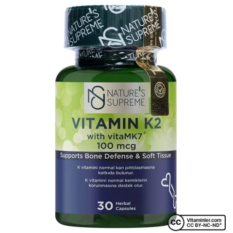 Nature's Supreme Vitamin K2 100 mcg 30 کپسول