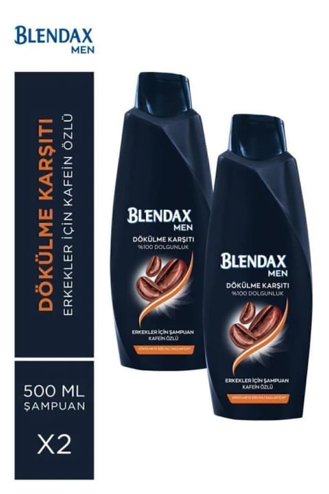 Blendax شامپو ضد ریزش مو با عصاره کافئین ۲×۵۰۰ میلیلیتر تقویتکننده و حجمدهنده