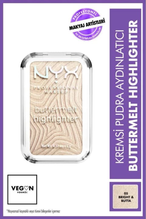 NYX Professional Makeup Buttermelt هایلایتر کرم‌پودر درخشان‌کننده - 05 ...